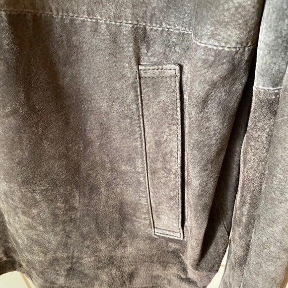Men's Denver Hayes Taupe Suede Jacket XXL - Picture 4 of 8